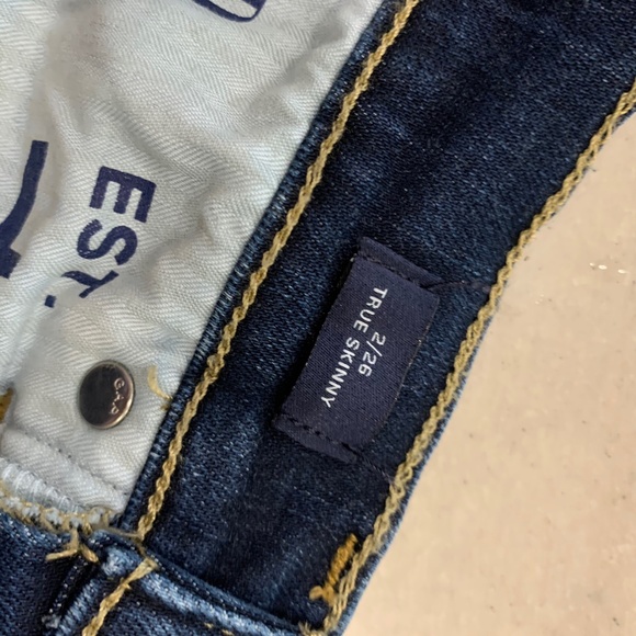 Women's Gap True Skinny Ankle Length Jeans - Picture 3 of 4
